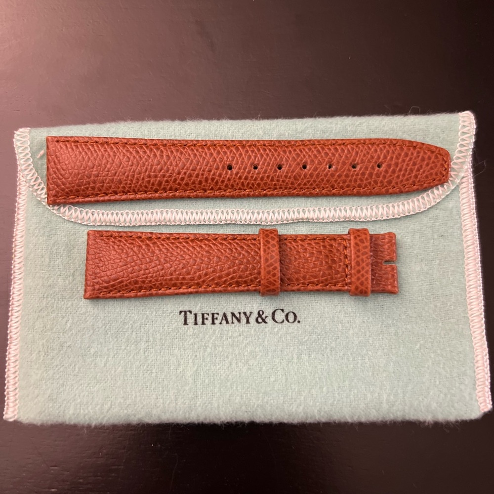 Genuine 19mm Tiffany and Co Leather Watchband